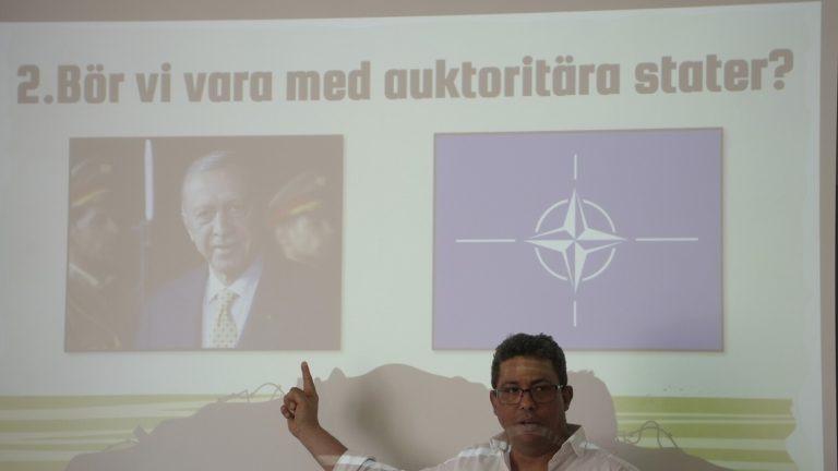 Sweden seeks to answer worried students’ questions about NATO and war after its neutrality ends