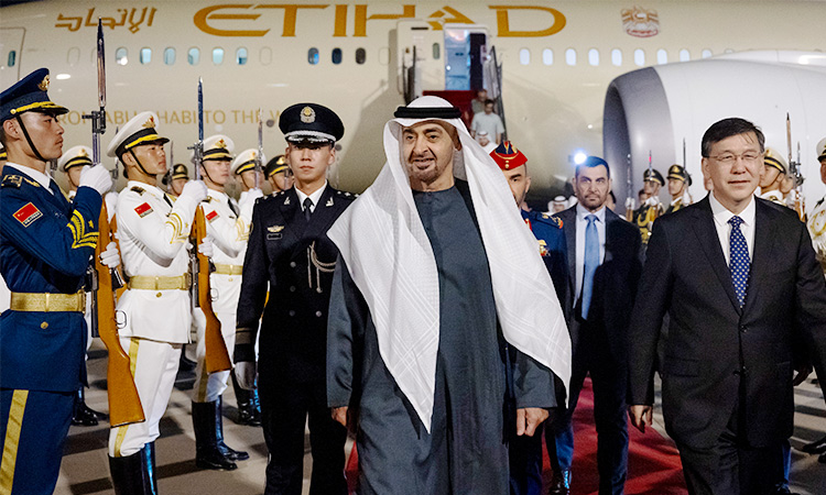 UAE President arrives in Beijing at beginning of state visit UAE President arrives in Beijing at beginning of state visit to China