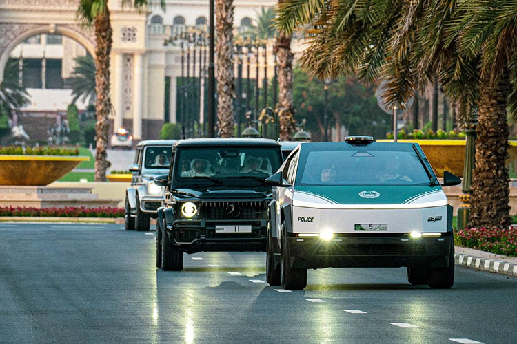 Dubai Police add Tesla Cybertruck to their elite lineup of Dubai Police add Tesla Cybertruck to their elite lineup of luxury patrols on Eid Al Adha