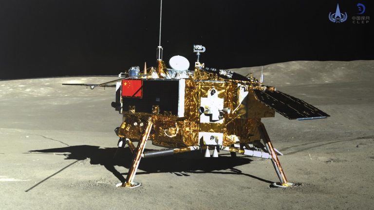 A Chinese spacecraft lands on moon’s far side to collect rocks in growing space rivalry with US