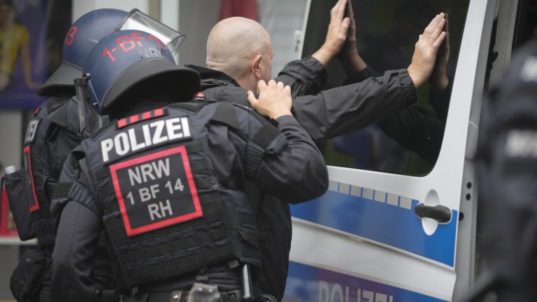 German police intervene to stem clashes between England and Serbia fans before Euro 2024 match
