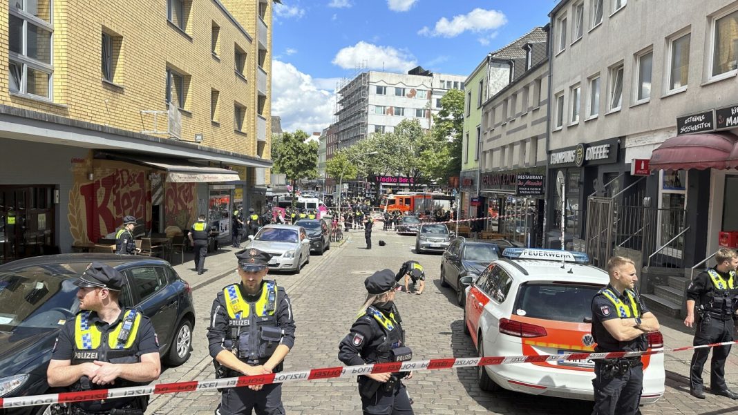 German police shot a man allegedly threatening them with an ax in Euro 2024 host city Hamburg