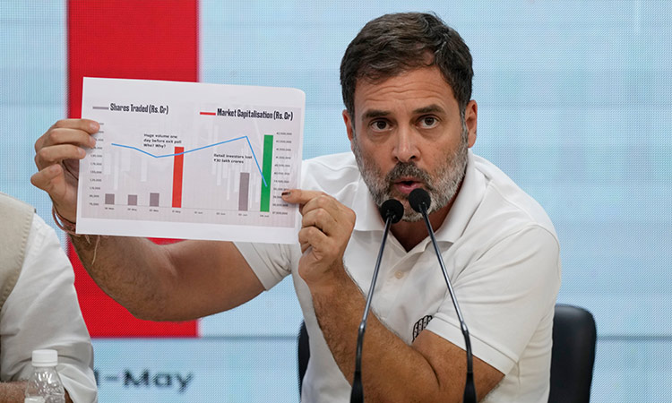 Rahul seeks probe into stock market moves during election Rahul seeks probe into stock market moves during election