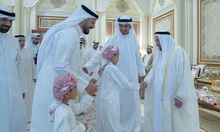 Rulers of Emirates receive Eid well-wishers Rulers of Emirates receive Eid well-wishers
