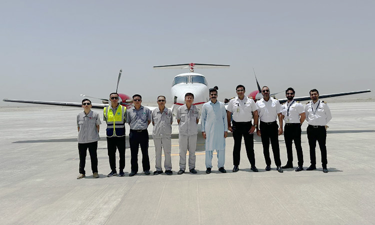 Test-flight successfully lands at Pakistan's Gwadar Airport Test-flight successfully lands at Pakistan's Gwadar Airport