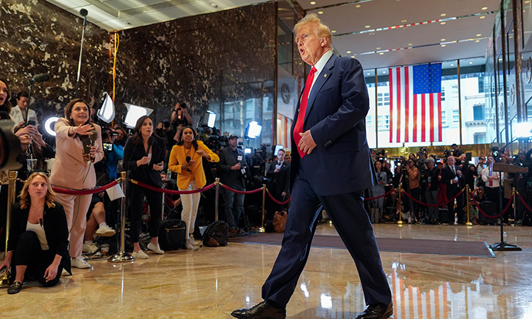 Trump lashes out at 'sick' opponents in 'unfair' trial; 'no Trump lashes out at 'sick' opponents in 'unfair' trial; 'no one is above the law:' Biden