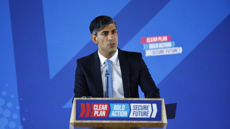 UK’s glum Conservatives try to shift the mood with a promise of tax cuts as polling day nears