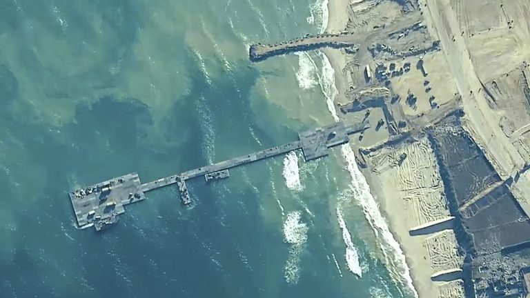 US-built pier in Gaza reconnected after repairs, aid expected to flow soon, US Central Command says