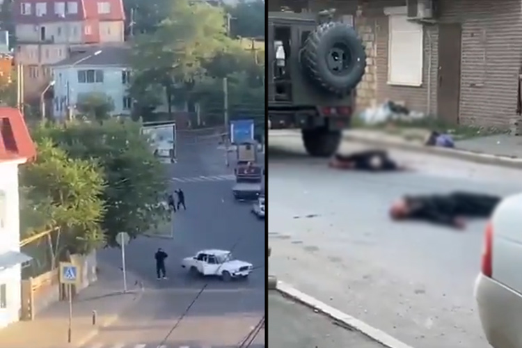 VIDEO: Gunmen fire on targets in Russia's North Caucasus, at VIDEO: Gunmen fire on targets in Russia's North Caucasus, at least six dead