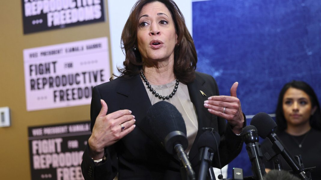 ‘Everything is at stake’ for reproductive rights in 2024, Harris says as Biden-Trump debate nears