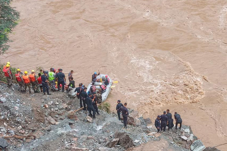 At least 63 missing after Nepal landslide sweeps two buses At least 63 missing after Nepal landslide sweeps two buses into river