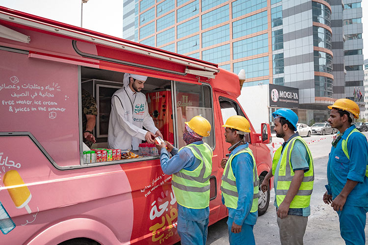 Dubai launches campaign to distribute free water and ice cream Dubai launches campaign to distribute free water and ice cream to 1 million workers