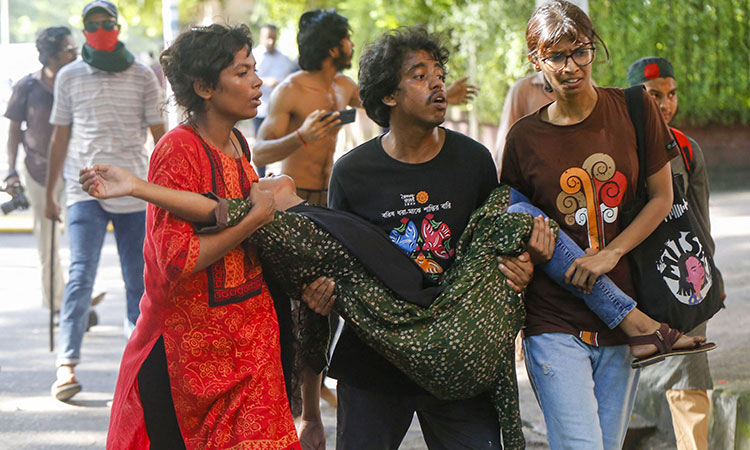 Five killed in violent anti-quota protests in Bangladesh Five killed in violent anti-quota protests in Bangladesh