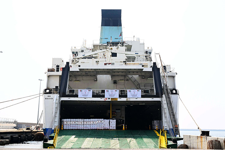 Fourth UAE aid ship carrying aid for Gaza sets sail Fourth UAE aid ship carrying aid for Gaza sets sail from Fujairah