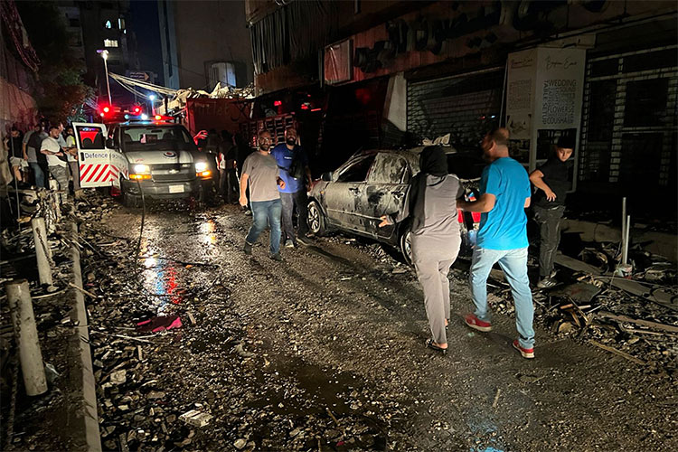 Israel bombs Beirut suburb Israel bombs Beirut suburb