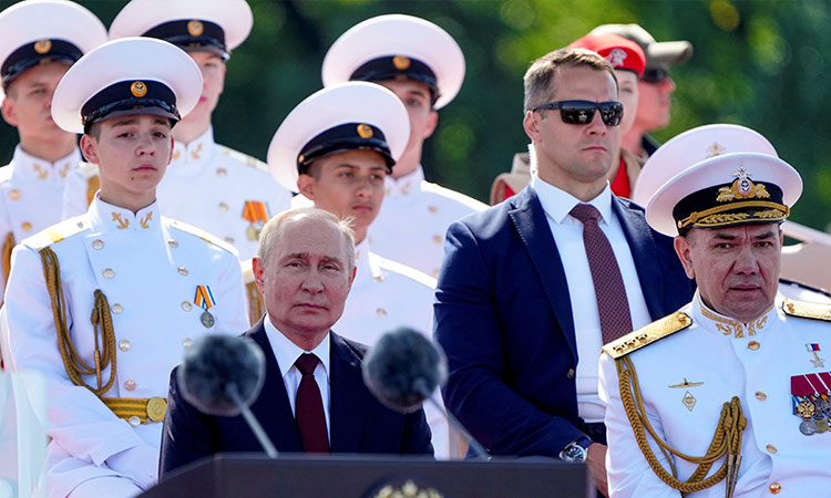 Putin vows 'mirror measures' in response to US missiles in Putin vows 'mirror measures' in response to US missiles in Germany
