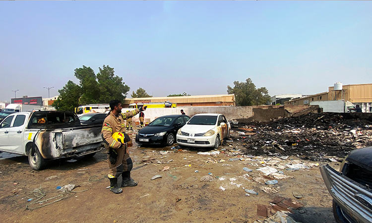 Sharjah civil defence brings industrial area fire under control in Sharjah civil defence brings industrial area fire under control in two minutes