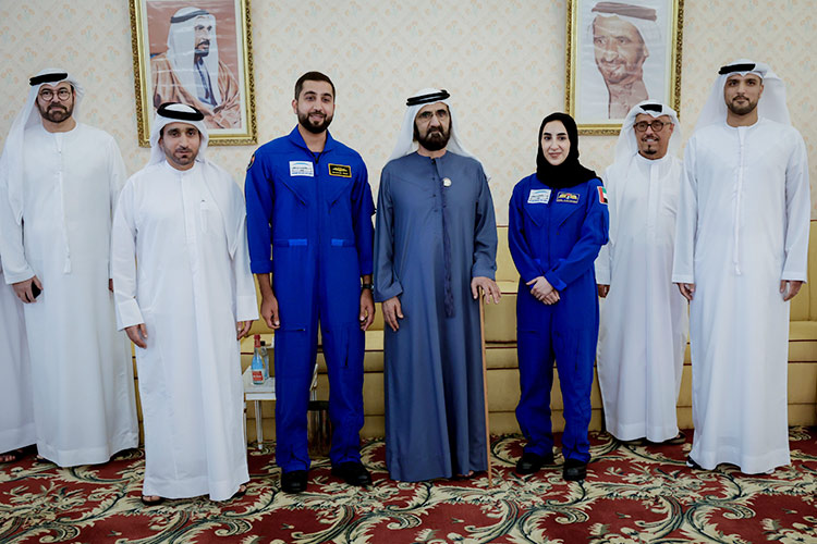 Sheikh Mohammed meets MBRSC team, reviews preparations for MBZ-SAT launch Sheikh Mohammed meets MBRSC team, reviews preparations for MBZ-SAT launch