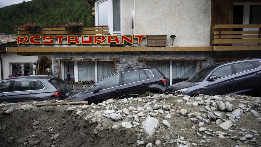 Storms in Switzerland and Italy cause flooding and landslides, leaving at least 4 people dead