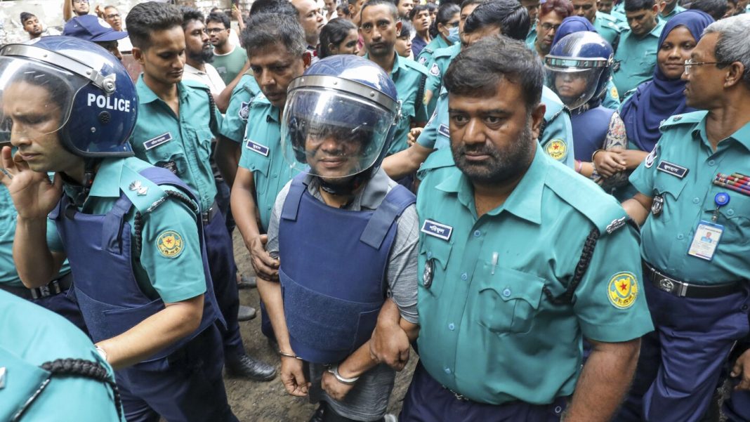 Bangladesh court sends 2 journalists to police custody for questioning Bangladesh court sends 2 journalists to police custody for questioning as chaos continues