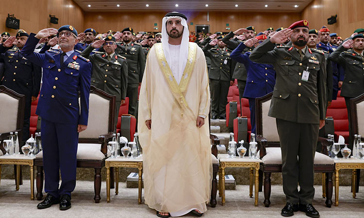 Hamdan attends graduation ceremony at Zayed II Military College in Hamdan attends graduation ceremony at Zayed II Military College in Al Ain
