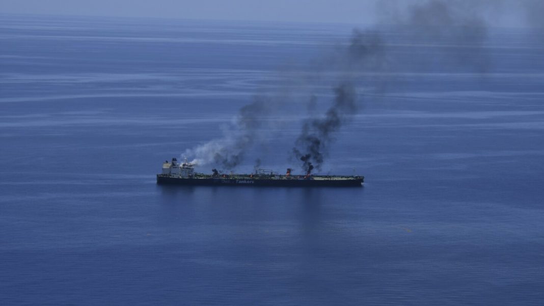 Iran claims Yemen’s Houthi rebels will allow rescuers to salvage oil tanker ablaze in Red Sea