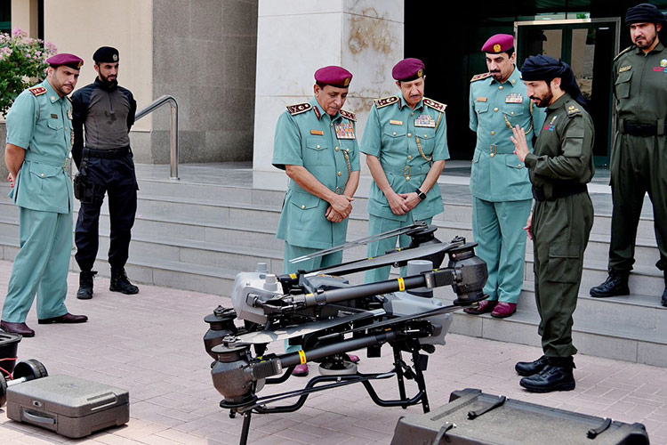 Ras Al Khaimah Police use a drone with a 40kg Ras Al Khaimah Police use a drone with a 40kg payload to improve security