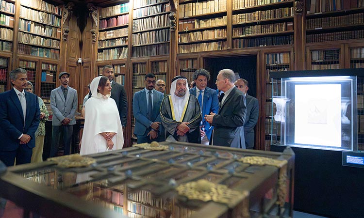 Sheikh Sultan visits Biblioteca Ambrosiana in Milan Sheikh Sultan visits Biblioteca Ambrosiana in Milan
