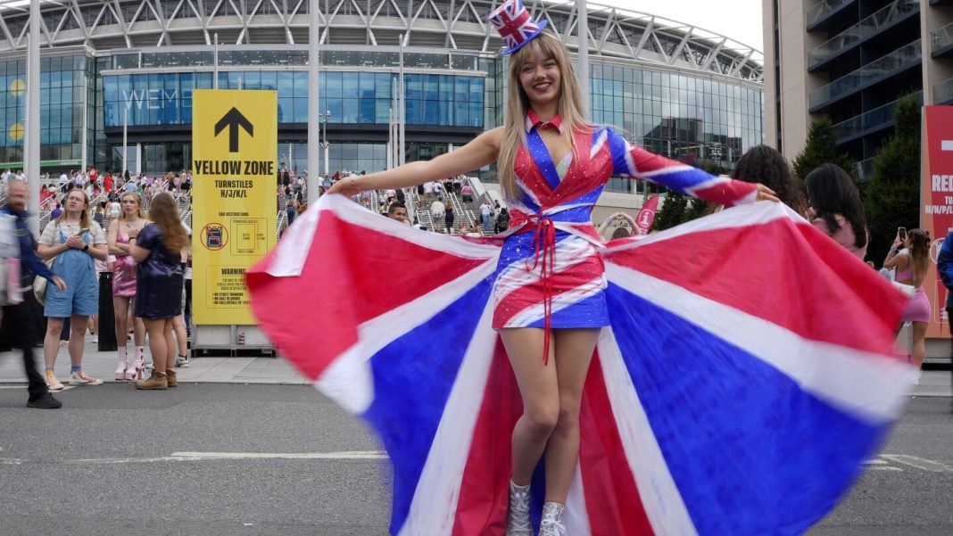 Taylor Swift’s Eras tour returns in London, with assist from Ed Sheeran, after foiled terror plot