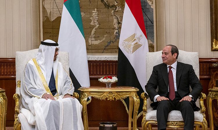 UAE and Egyptian Presidents discuss bilateral relations, regional developments UAE and Egyptian Presidents discuss bilateral relations, regional developments