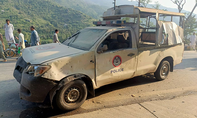 Roadside bomb targeting diplomats’ convoy kills police officer in Pakistan’s Roadside bomb targeting diplomats’ convoy kills police officer in Pakistan’s Swat Valley