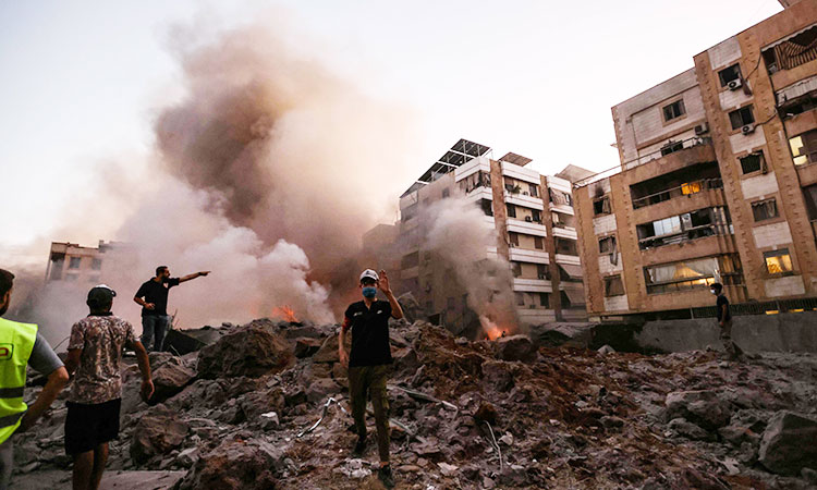 Israel carries out attack on Hizbollah headquarters in Beirut Israel carries out attack on Hizbollah headquarters in Beirut