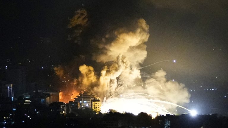 Israel strikes Hezbollah in a huge blast targeting the militant group’s leader