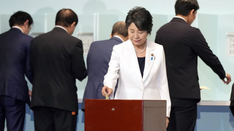 Japan’s governing party holds leadership election that will determine the next prime minister