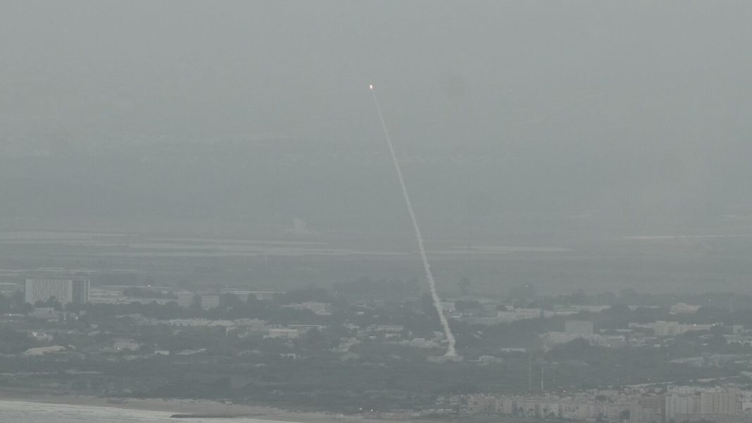 Over 100 rockets fired from Lebanon into Israel, with some hitting near northern city of Haifa