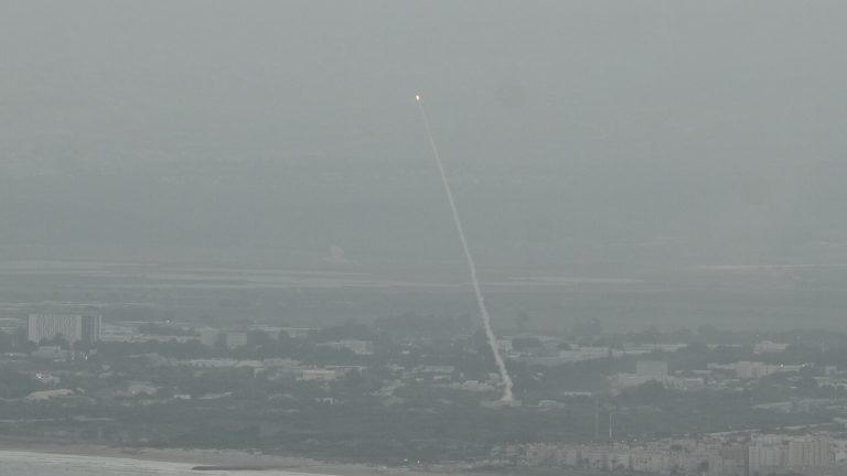 Over 100 rockets fired from Lebanon into Israel, with some hitting near northern city of Haifa