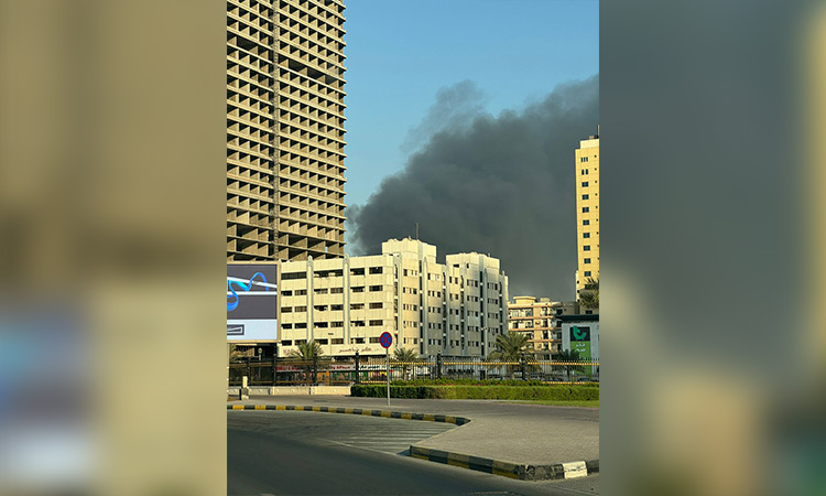 Sharjah civil defence brings fire under control in Industrial Area Sharjah civil defence brings fire under control in Industrial Area 1
