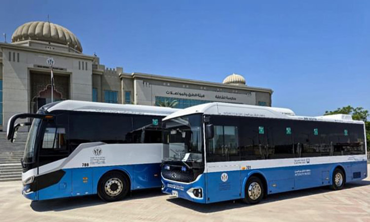 Sharjah starts plying electric buses on roads Sharjah starts plying electric buses on roads