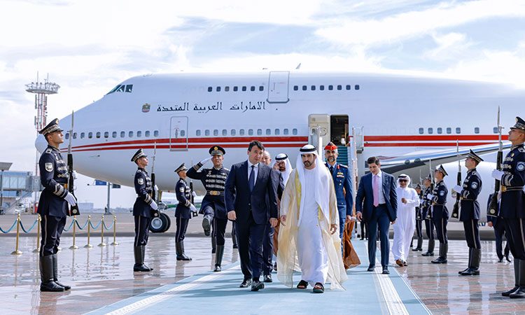 Sheikh Hamdan arrives in Tashkent, commencing official visit to Uzbekistan Sheikh Hamdan arrives in Tashkent, commencing official visit to Uzbekistan