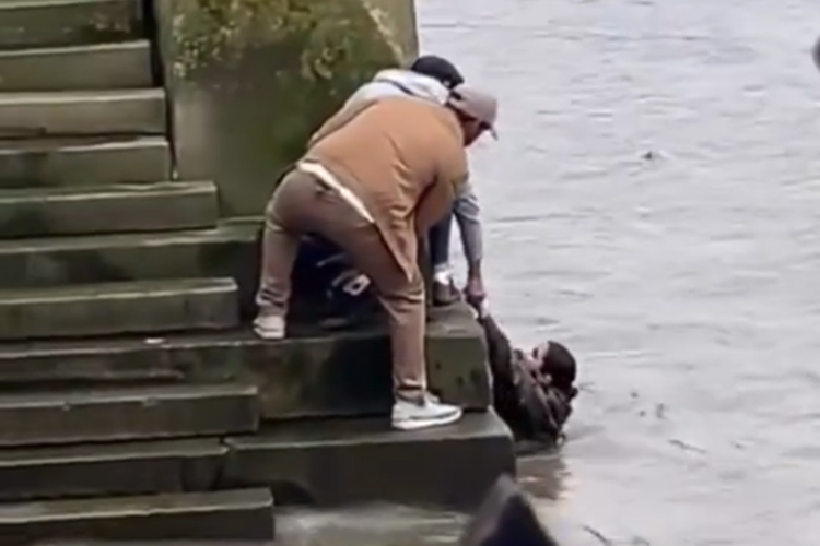 Two Emirati men rescue a woman from drowning in London, Two Emirati men rescue a woman from drowning in London, netizens praise UAE