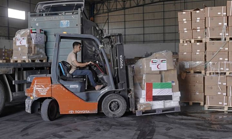 UAE in collaboration with WHO continues to support healthcare in UAE in collaboration with WHO continues to support healthcare in Gaza